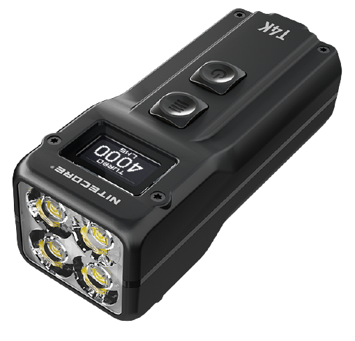 Фонарь-брелок Nitecore T4K 4*Cree XP-L2 V6 4000 люмен Black - Фото 1 большая