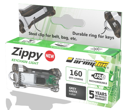 Фонарь Armytek Zippy серый - Фото 4 большая