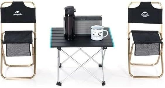 Стол Naturehike FT08 Aluminum Alloy Folding Black - Фото 5 большая