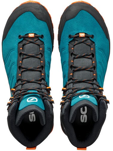 Ботинки мужские Scarpa Rush Trk Gtx Pagoda Blue/Mango - Фото 4 большая