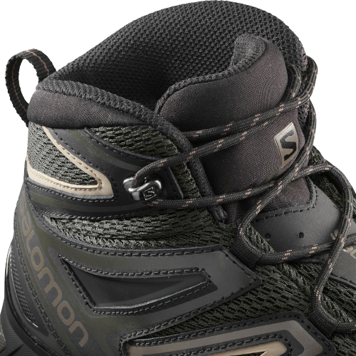 Ботинки мужские Salomon X Ultra Mid 3 Aero Peat/Bungee Cord - Фото 3 большая