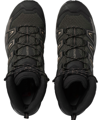 Ботинки мужские Salomon X Ultra Mid 3 Aero Peat/Bungee Cord - Фото 5 большая