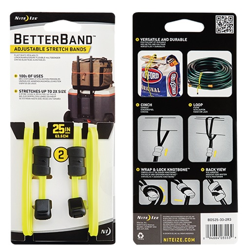 Эластичный хомут Nite Ize BetterBand 25 Yellow - Фото 2 большая