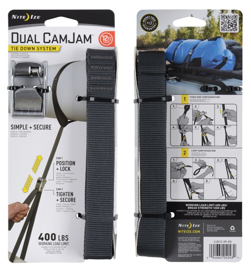 Такелажное крепление Nite Ize Dual CamJam Tie Down System 12" - Фото 1 большая