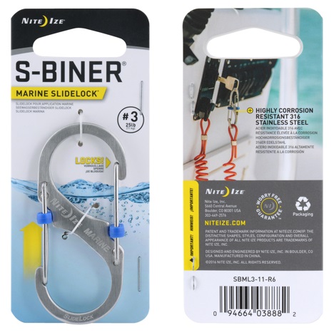 Карабин Nite Ize S-Biner Marine S-Biner® Marine SlideLock® #3 - Фото 1 большая