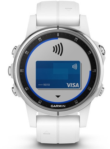 Часы Garmin Fenix 5S Plus Sapphire White - Фото 4 большая