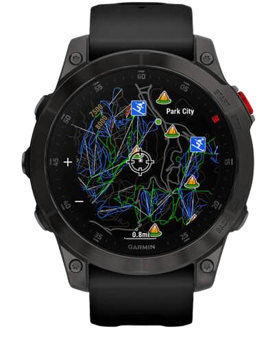 Часы Garmin Epix (Gen 2) Sapphire Titanium Black DLC - Фото 10 большая