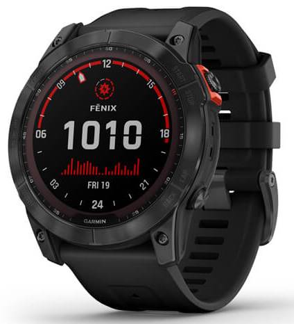 Часы Garmin Fenix 7X Solar Slate Gray w/Black Band - Фото 1 большая