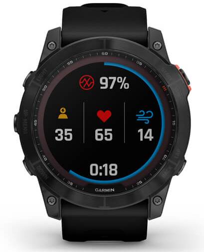 Часы Garmin Fenix 7X Solar Slate Gray w/Black Band - Фото 6 большая