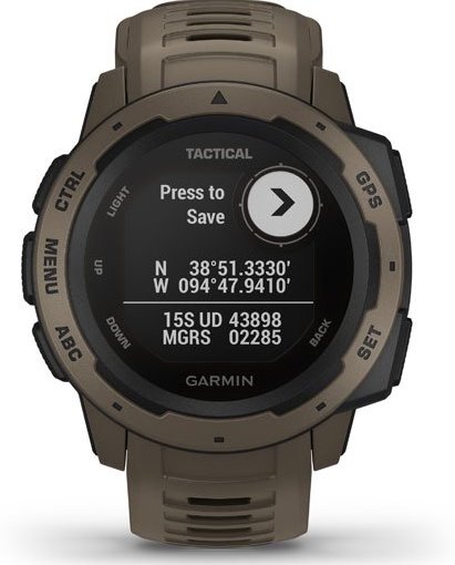 Часы Garmin Instinct Tactical Coyote Tan - Фото 4 большая