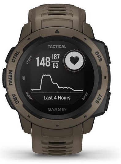 Часы Garmin Instinct Tactical Coyote Tan - Фото 7 большая
