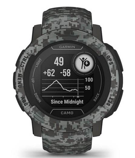 Часы Garmin Instinct 2 Camo Edition/Graphite Camo - Фото 6 большая