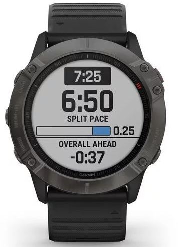 Часы Garmin Fenix 6X Sapphire Carbon Gray DLC Black - Фото 6 большая