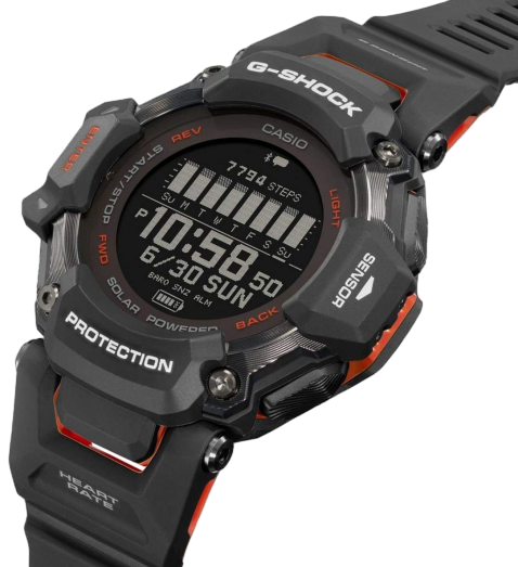 Часы Casio G-Shock GBD-H2000-1ADR Black/Orange - Фото 4 большая