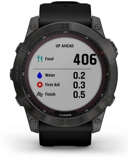 Часы Garmin Fenix 7X Sapphire Solar Slate Carbon DLC Titanium w/Black Band - Фото 8 большая