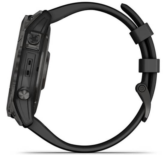 Часы Garmin Fenix 7X Sapphire Solar Slate Carbon DLC Titanium w/Black Band - Фото 11 большая