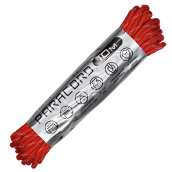 Паракорд Cord 550 10м световозвращающий Red - Фото 1 большая