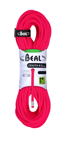 Веревка Beal Zenith 9,5мм/1м Pink - Фото 1 большая