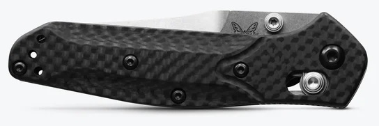 Нож Benchmade Mini Osborne Carbon Fiber Black/Satin - Фото 3 большая