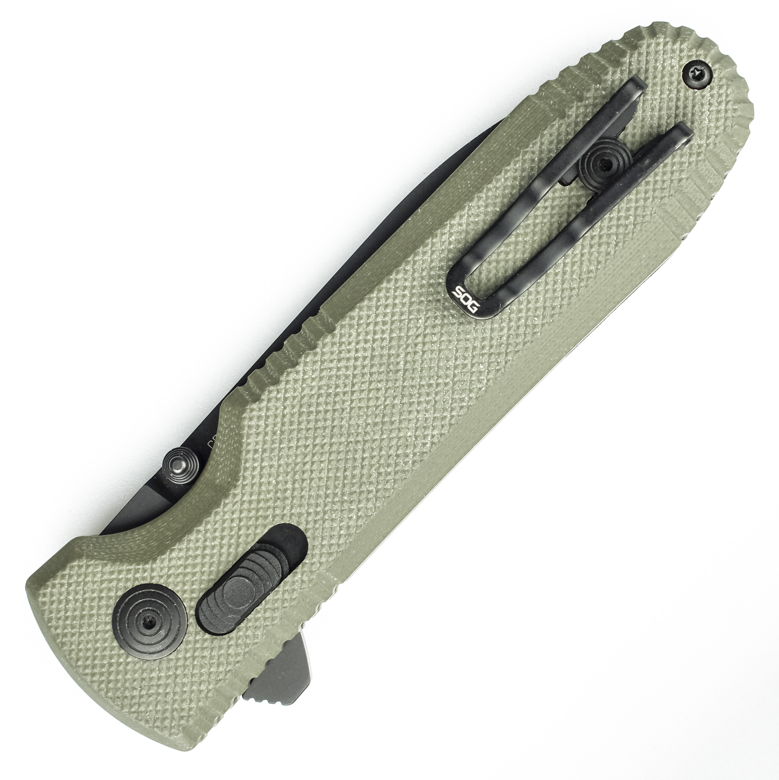 Нож SOG Pentagon Mk3-OD G10 CTS XHP Зелёный/Чёрный - Фото 3 большая