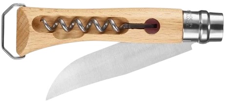 Нож Opinel №10 Бук + штопор - Фото 3 большая