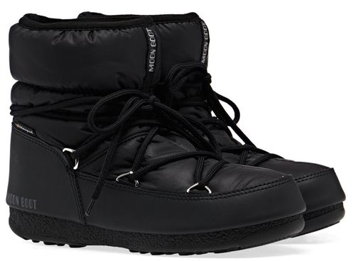 Сапоги женские Moon Boot Low Nylon Wp Black - Фото 7 большая