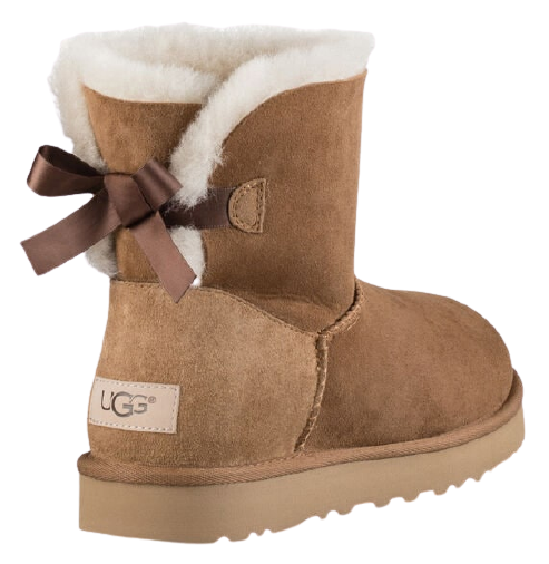 Ботинки женские UGG Mini Bailey Bow Ii Chestnut - Фото 4 большая