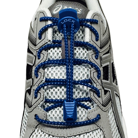 Светоотражающие шнурки Lock Laces Королевский Синий - Фото 2 большая