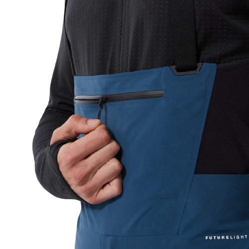 Брюки мужские The North Face Summit L5 Futurelight Full Zip Bib Blue Wing Teal - Фото 7 большая