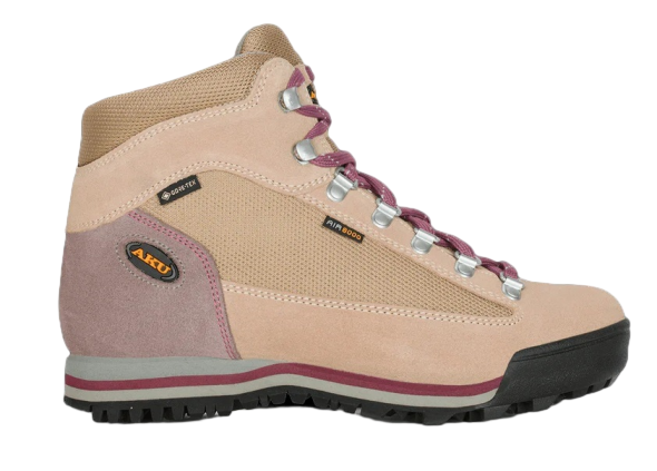 Chaussures De Trekking AKU Ultralight Micro GTX – Femme, Coloris Sand/Dust Pink, NEUVES