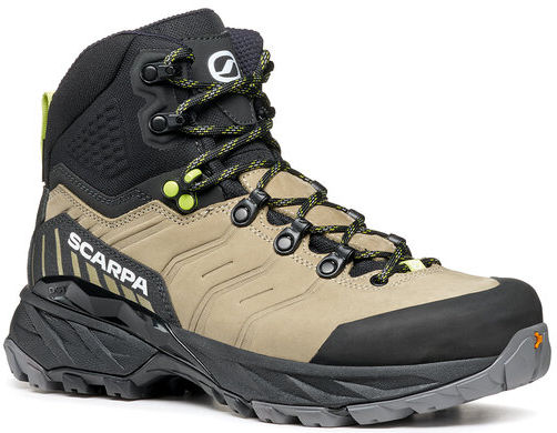 Ботинки женские Scarpa Rush Trk Pro Gtx Stone/Sunny Lime - Фото 1 большая