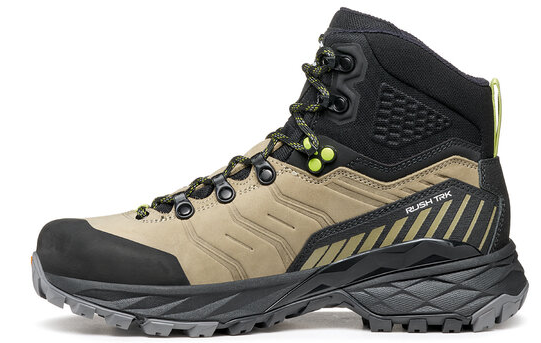 Ботинки женские Scarpa Rush Trk Pro Gtx Stone/Sunny Lime - Фото 3 большая