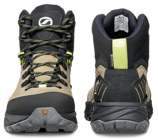 Ботинки женские Scarpa Rush Trk Pro Gtx Stone/Sunny Lime - Фото 4 большая