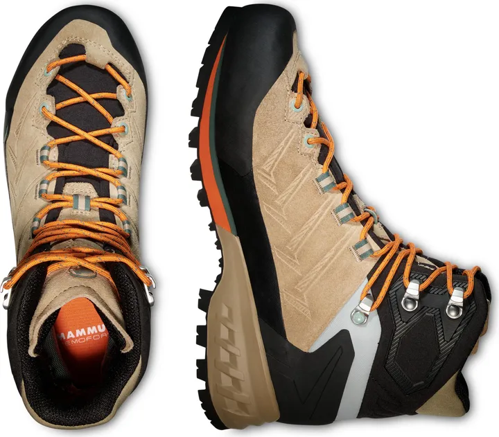 Ботинки женские Mammut Kento Tour High Gtx Savannah/Dark Tangerine - Фото 3 большая