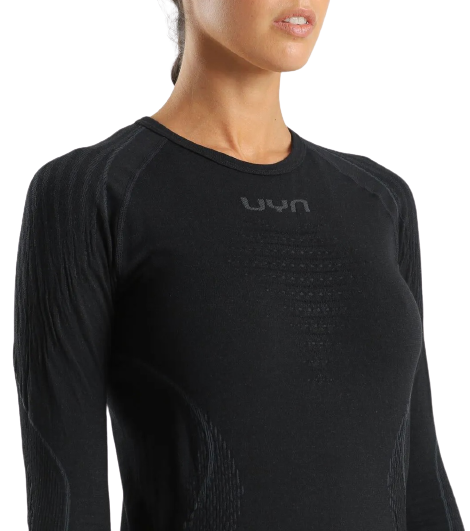 Лонгслив женский UYN Evolutyon Biotech Uw Long Sl Black - Фото 5 большая