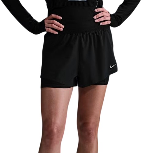 Шорты женские Nike Swift Dri-FIT Mr 2n1 Black/Reflective Silver - Фото 3 большая
