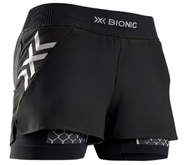 Шорты женские X-Bionic Twyce Race 2In1 Black/X Black - Фото 1 большая