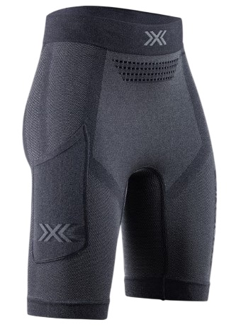 Шорты женские X-Bionic Xceed Run Black/Rhino Grey - Фото 1 большая