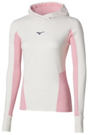 Лонгслив женский Mizuno Active Warm LS Snow White - Фото 1 большая
