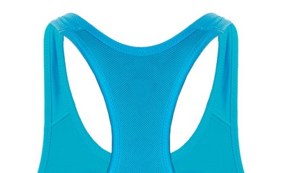 Топ женский ASICS Bra Голубой - Фото 2 большая