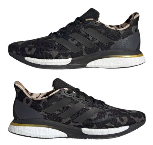 Кроссовки женские Adidas Supernova + X Marimekko Grey Six/Core Black/Gold Met. - Фото 8 большая