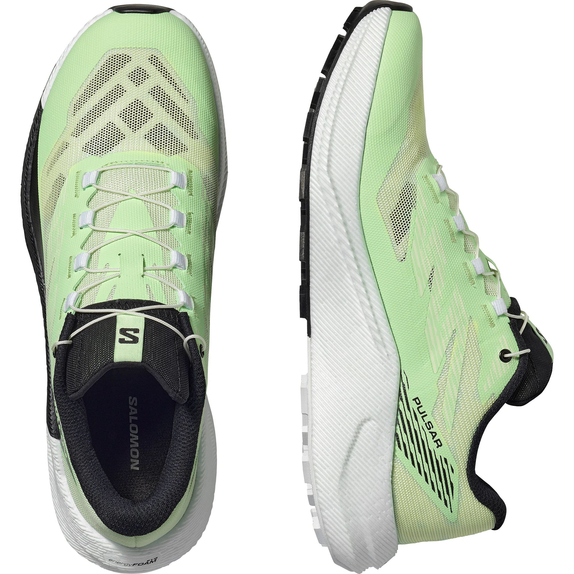 Кроссовки женские Salomon Pulsar Patina Green/White/Black - Фото 7 малая