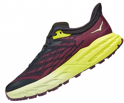 Кроссовки женские Hoka Speedgoat 5 Blue Graphite/Evening Primrose - Фото 4 большая