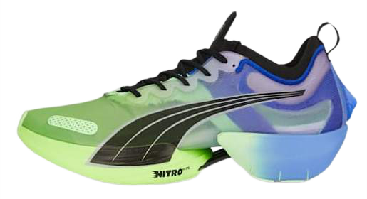 Кроссовки женские Puma Fast-R Elite Elektrocharged Royal Sapphire-Fizzy Lime - Фото 1 большая