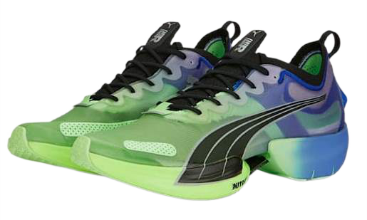 Кроссовки женские Puma Fast-R Elite Elektrocharged Royal Sapphire-Fizzy Lime - Фото 3 большая