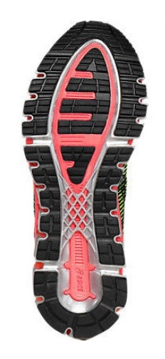 Кроссовки женские ASICS Gel Quantum 360 Черный/Красный/Зеленый - Фото 4 большая