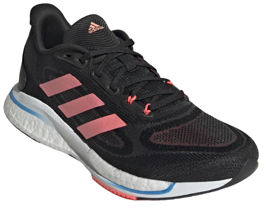 Кроссовки женские Adidas Supernova + Core Black/Acid Red/Turbo - Фото 3 большая