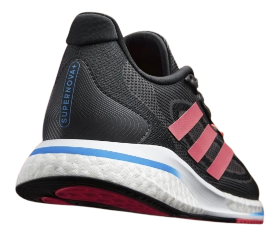 Кроссовки женские Adidas Supernova + Core Black/Acid Red/Turbo - Фото 5 большая