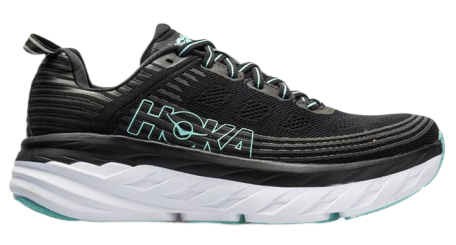 Кроссовки женские Hoka Bondi 6 Black/Aqua Sky - Фото 1 большая