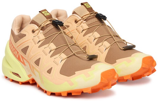 Кроссовки женские Salomon Speedcross 6 Burro/Sunny Lime/Almond Cream - Фото 2 большая